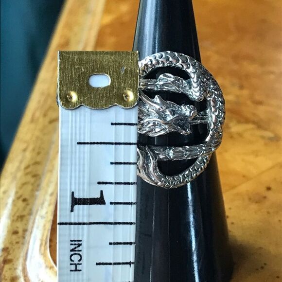 Sterling Silver Dragon Ring - Picture 6 of 8